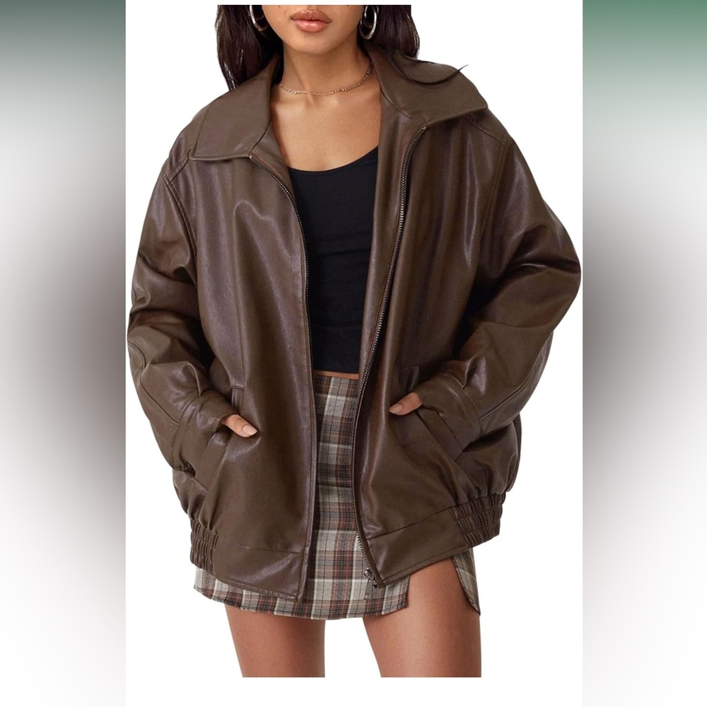 Women's Brown Leather Jacket